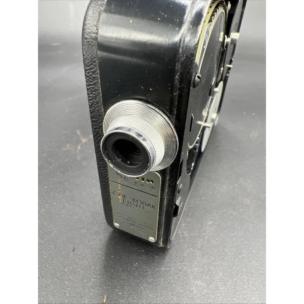 Cine Kodak Eight Model 25 Film Camera 8mm with Case 1930's Home Movie Untested